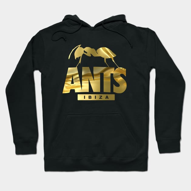 ANTS PARTY - ibiza collector gold edition Hoodie by BACK TO THE 90´S